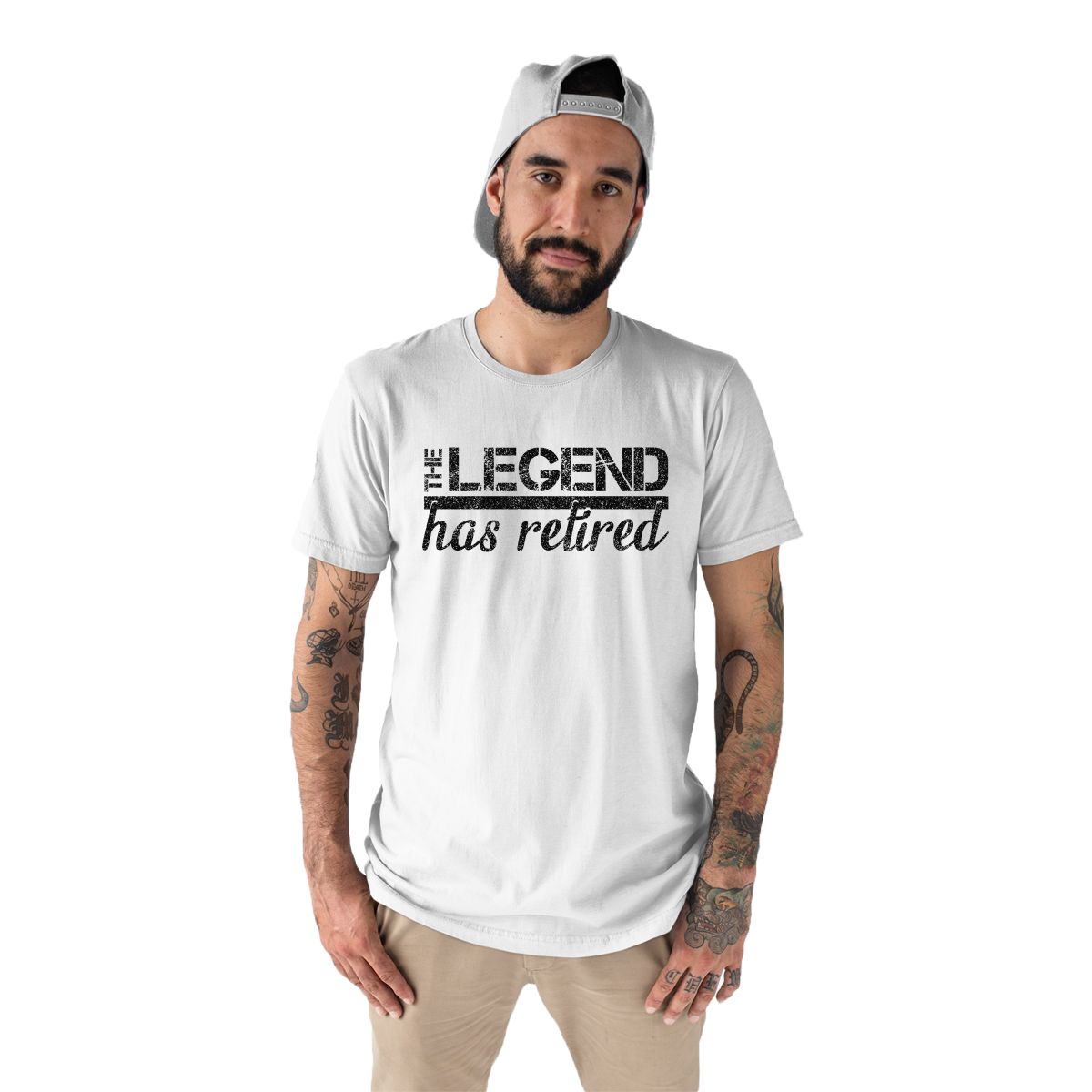 The Legend Has Retired Men's T-shirt | White