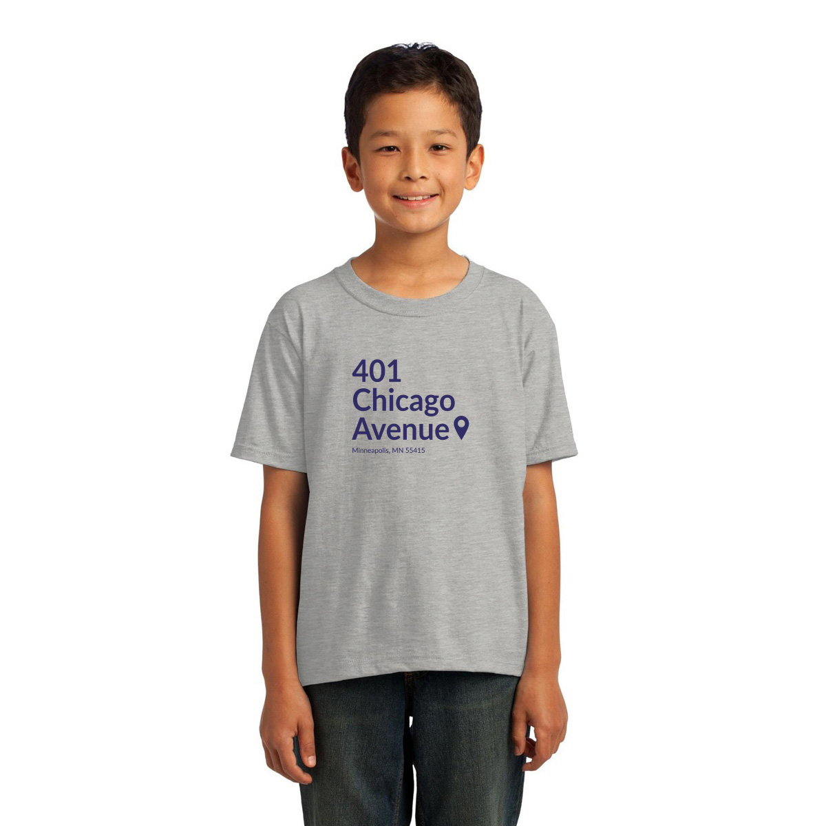 Minnesota Football Stadium Kids T-shirt | Gray
