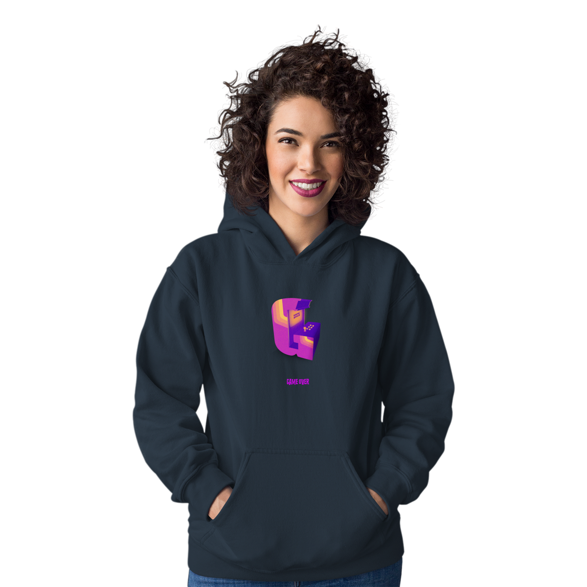 Game Over Unisex Hoodie | Navy