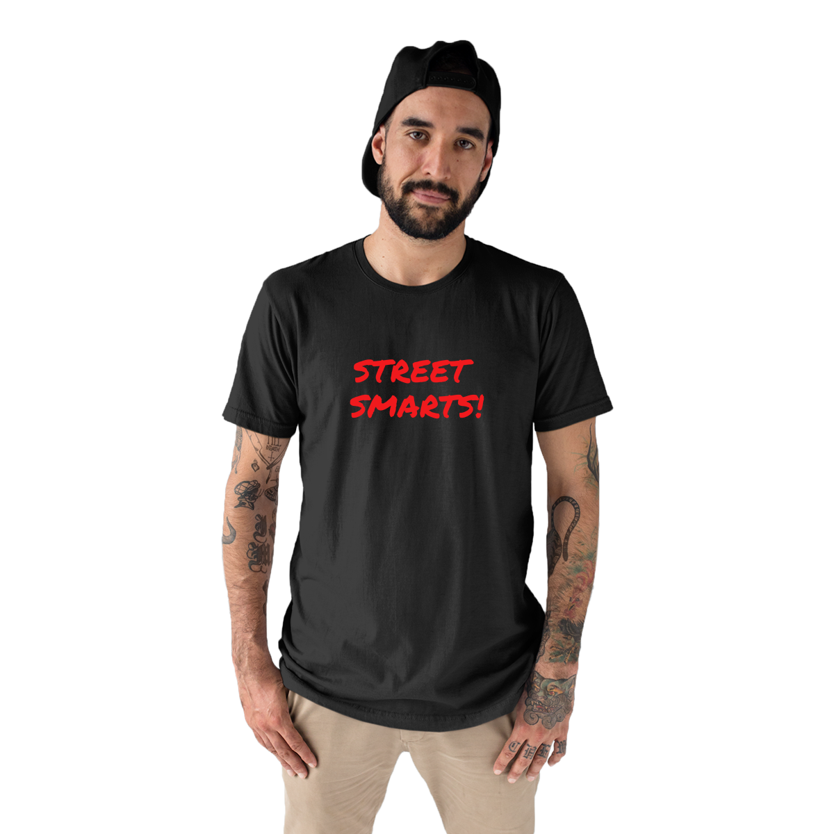 Street Smarts  Men's T-shirt | Black