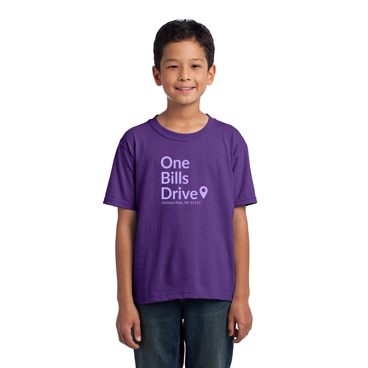 Buffalo Football Stadium  Kids T-shirt | Purple