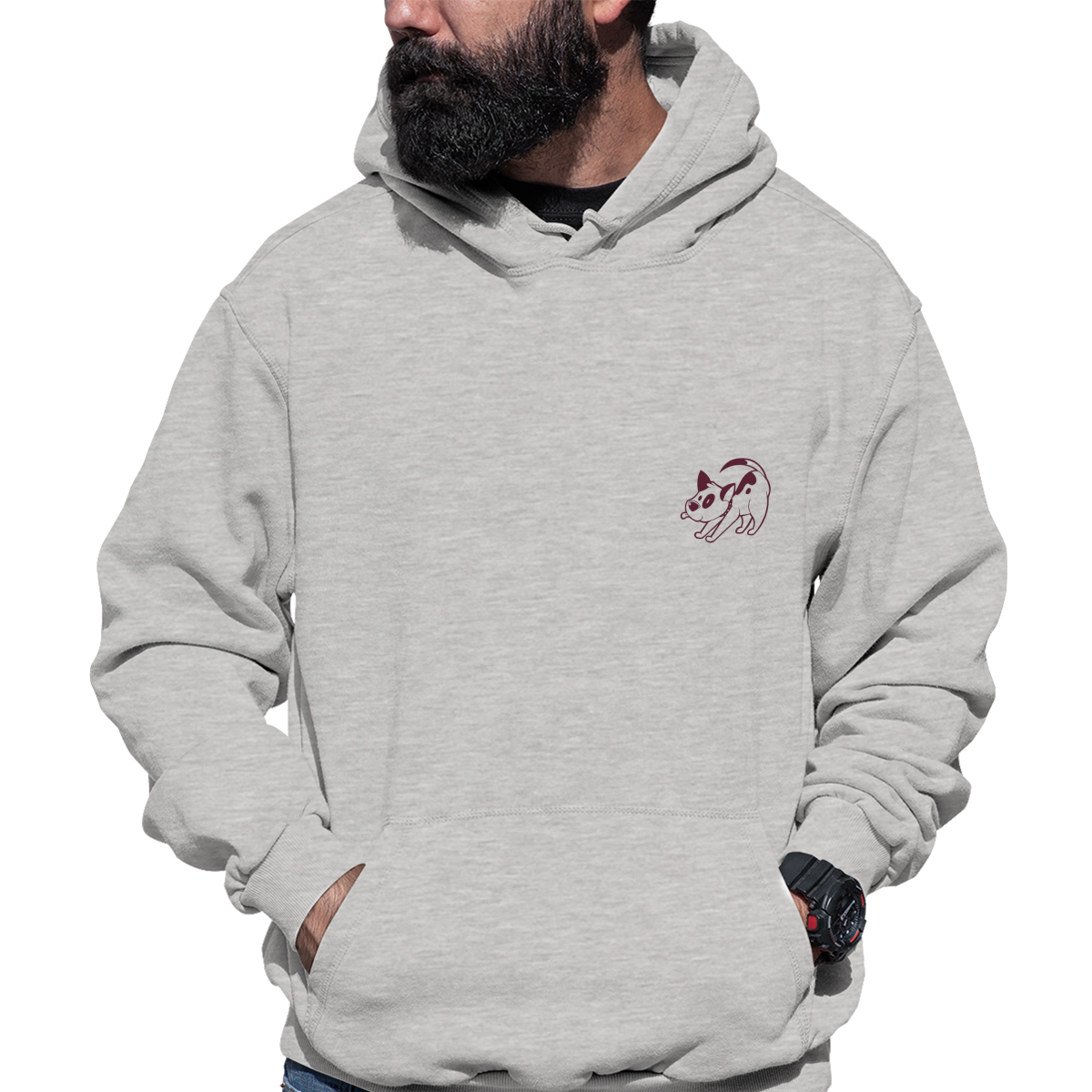 Bull Terrier  Unisex Hoodie | Gray