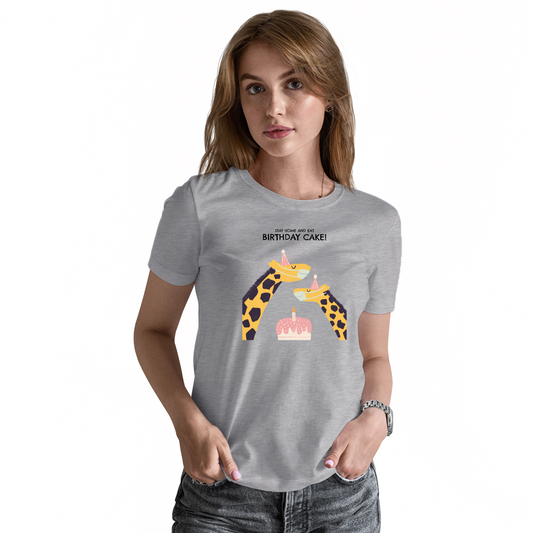 Birthday Cake  Women's T-shirt | Gray