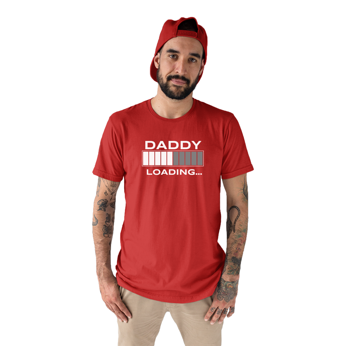 Daddy Loading Men's T-shirt | Red