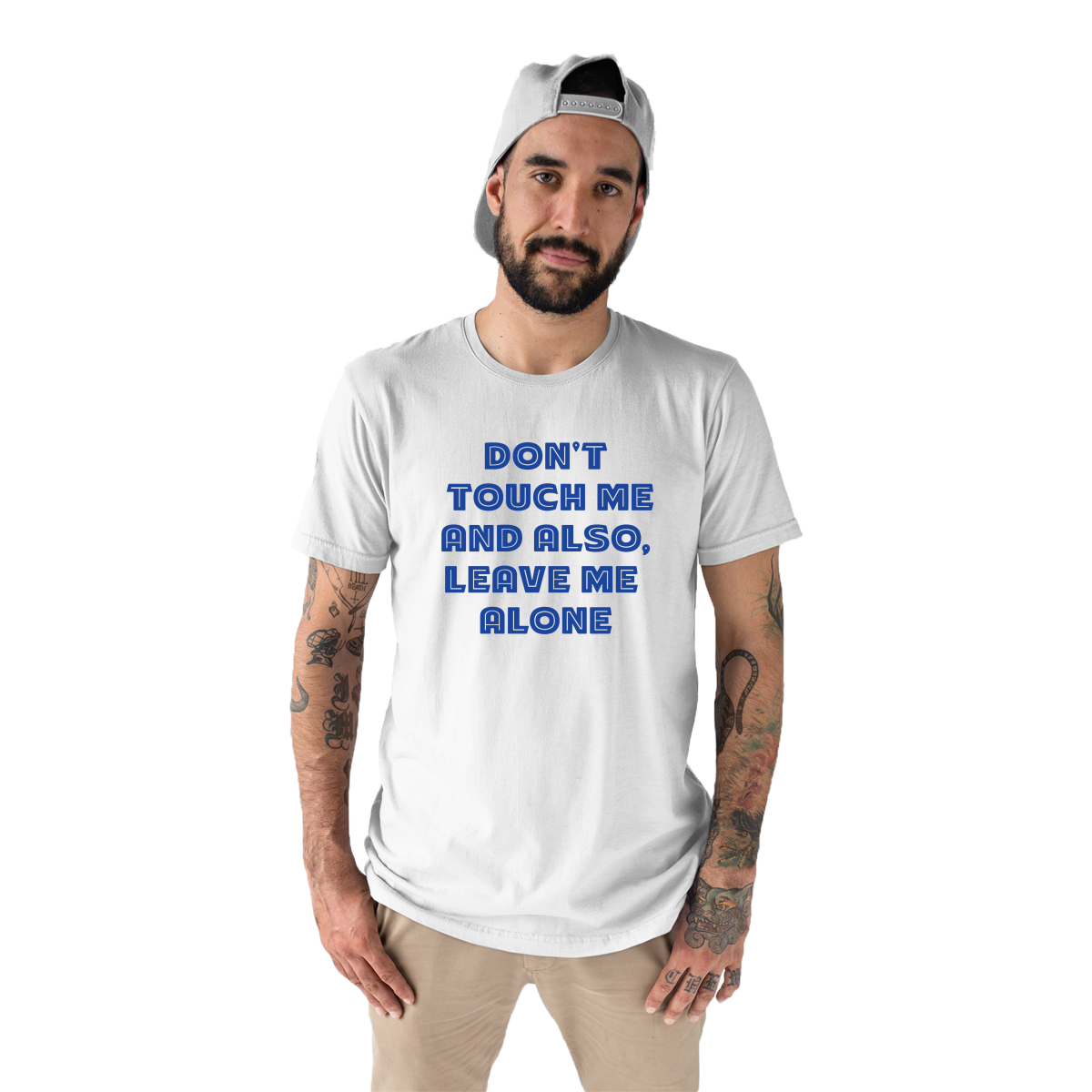 Don't Touch Me Men's T-shirt | White