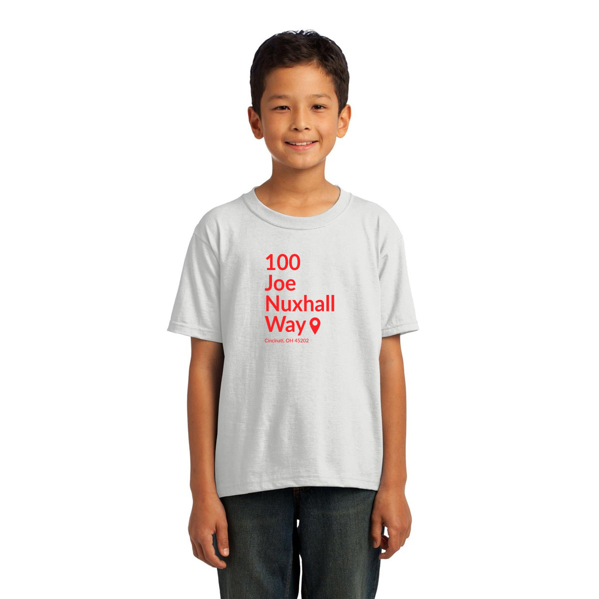 Cincinnati Baseball Stadium Kids T-shirt | White