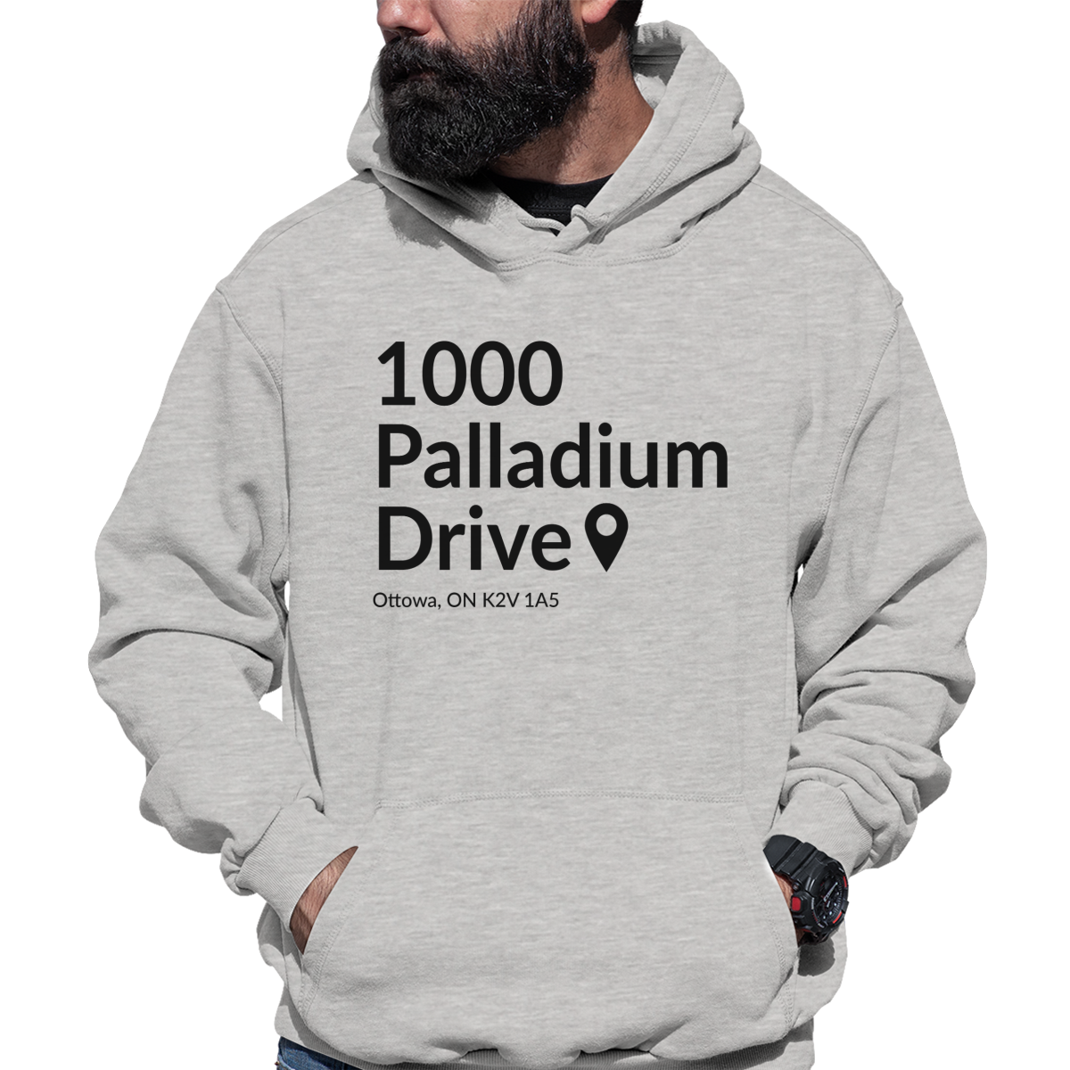 Ottawa Hockey Stadium Unisex Hoodie | Gray