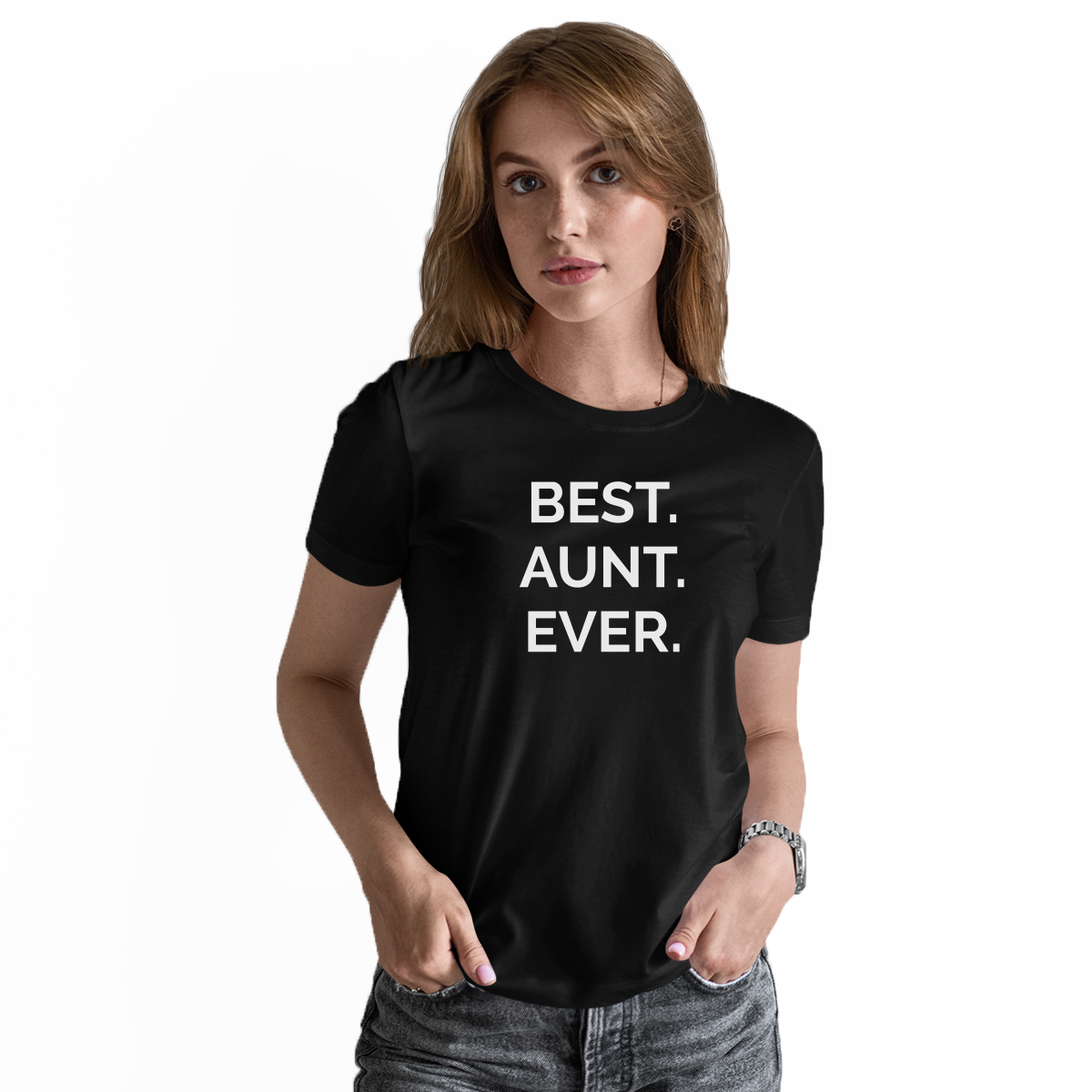 Best Aunt Ever Women's T-shirt | Black