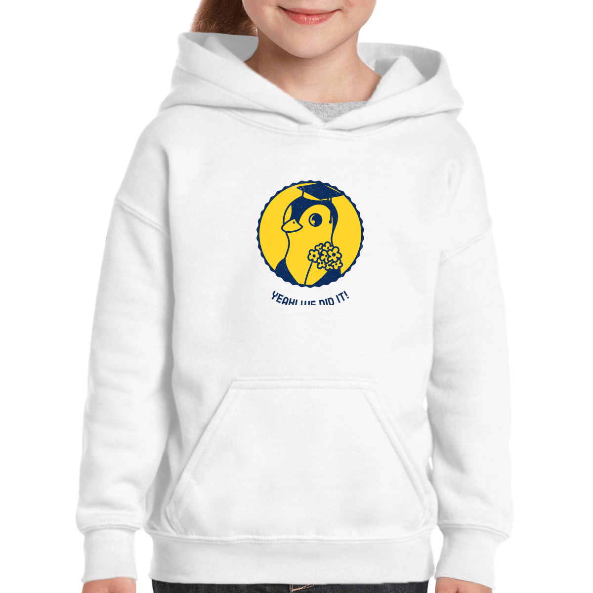 Yeah! We Did It! Kids Hoodie | White