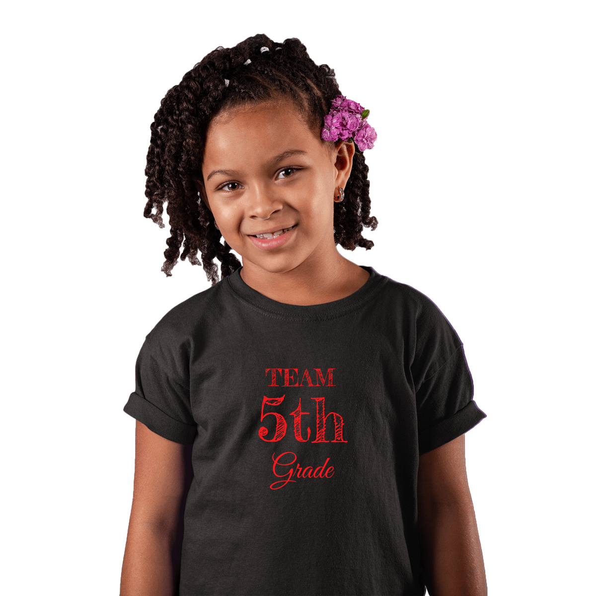 Team 5th Grade Kids T-shirt | Black