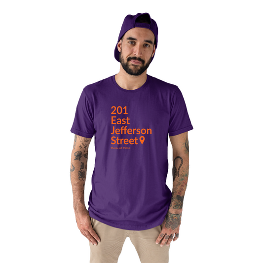 Phoenix Basketball Stadium Men's T-shirt | Purple