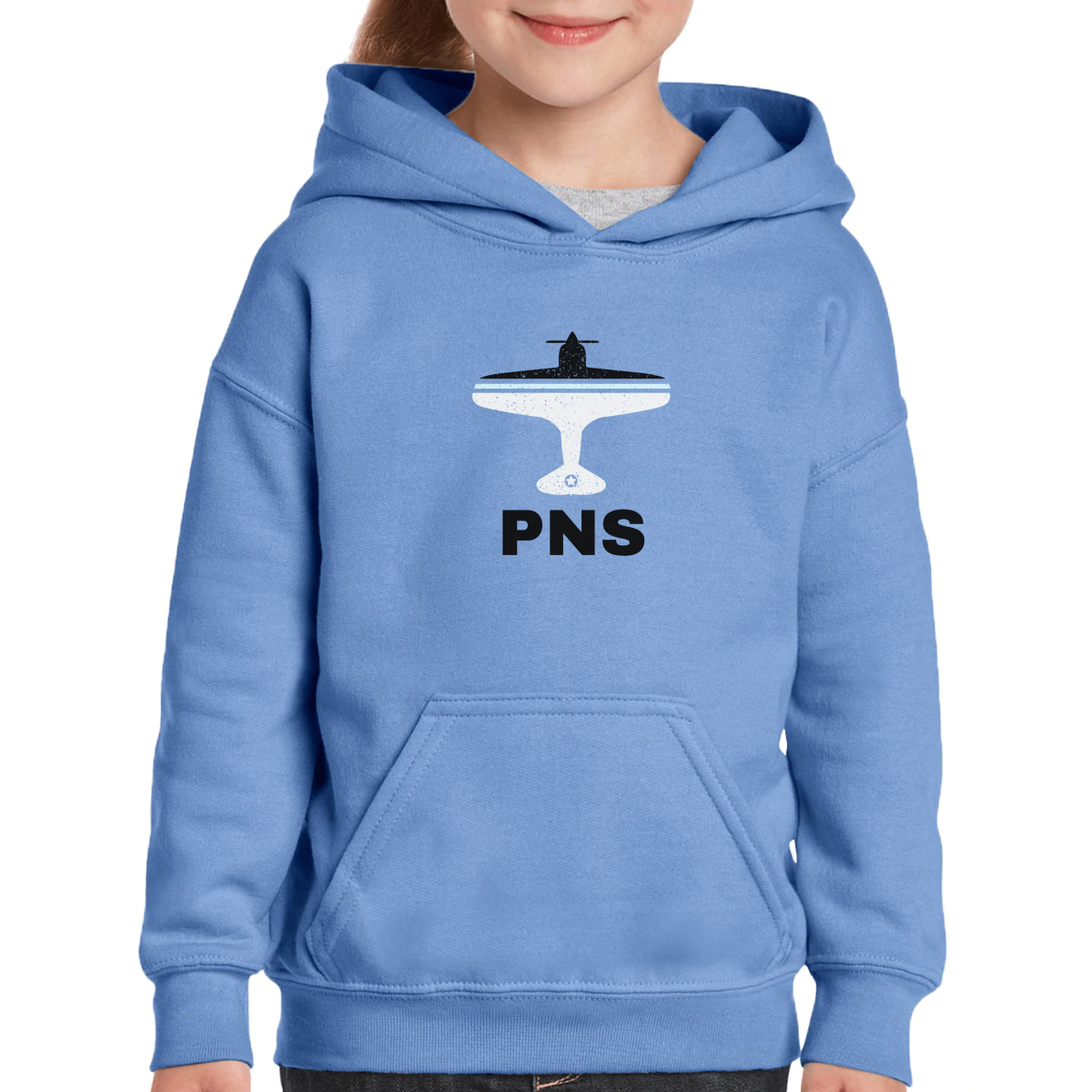 Fly Pensacola PNS Airport Kids Hoodie | Blue