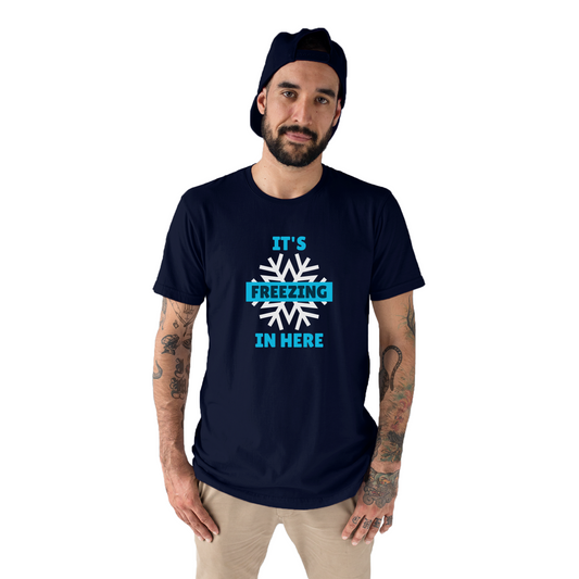 It's Freezing In Here! Men's T-shirt | Navy