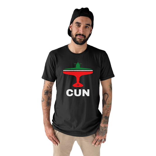 Fly Cancun CUN Airport  Men's T-shirt | Black