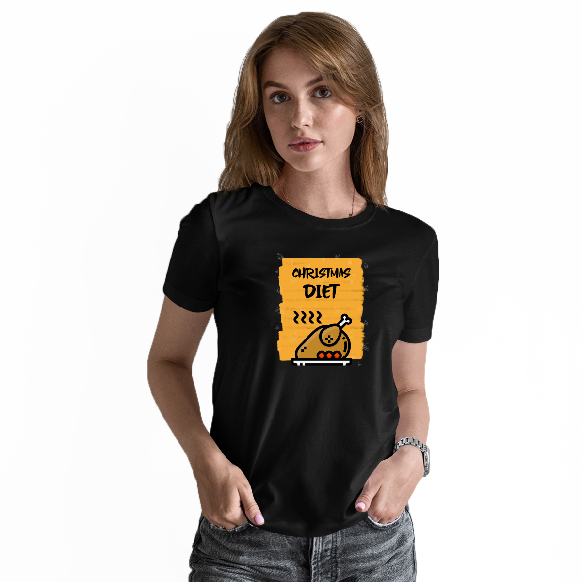 Christmas Diet Women's T-shirt | Black