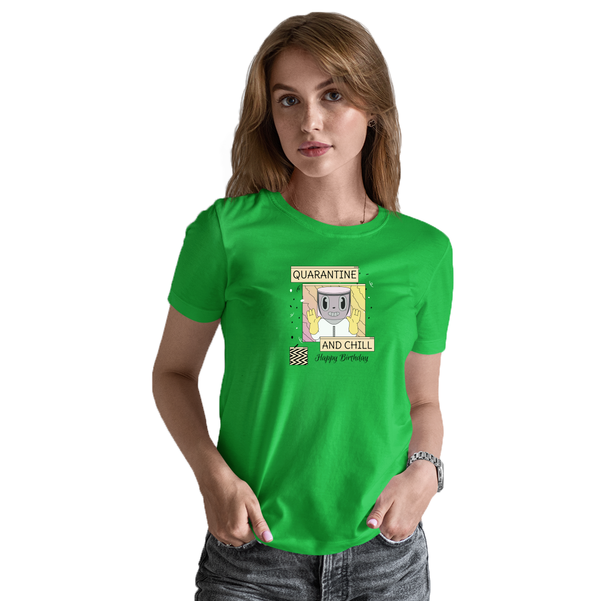 Quarantine and Chill Birthday Women's T-shirt | Green