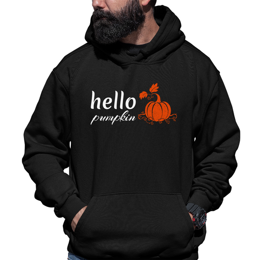 Hello Pumpkin Unisex Hoodie | Black