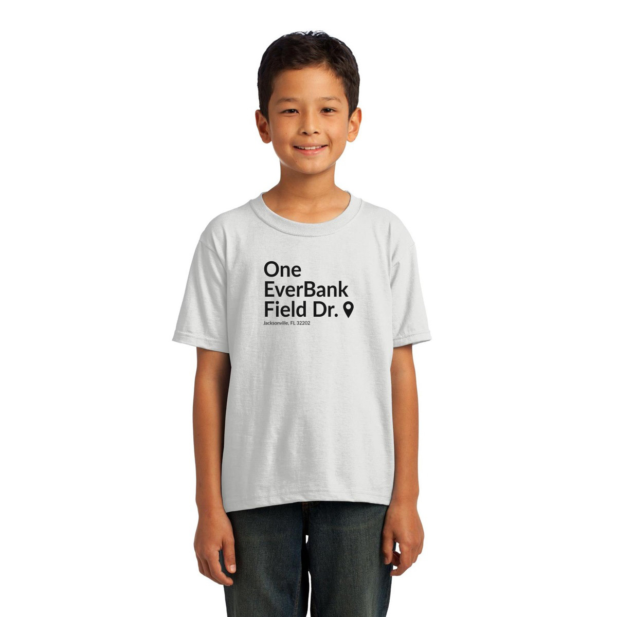 Jacksonville Football Stadium Kids T-shirt | White