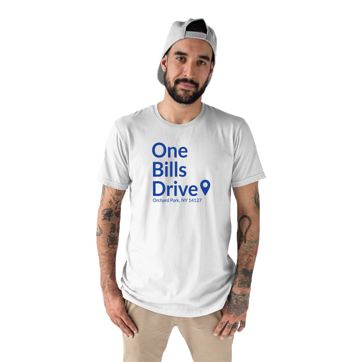 Buffalo Football Stadium  Men's T-shirt | White