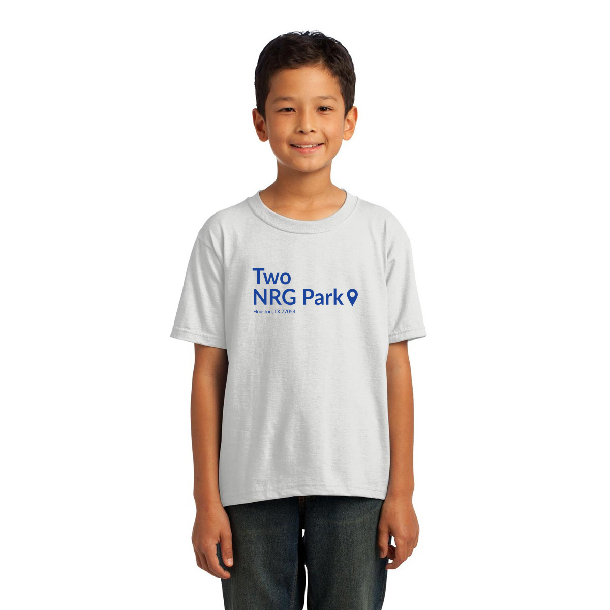 Houston Football Stadium Kids T-shirt | White