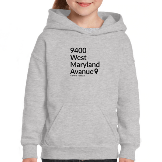 Arizona Hockey Stadium Kids Hoodie | Gray