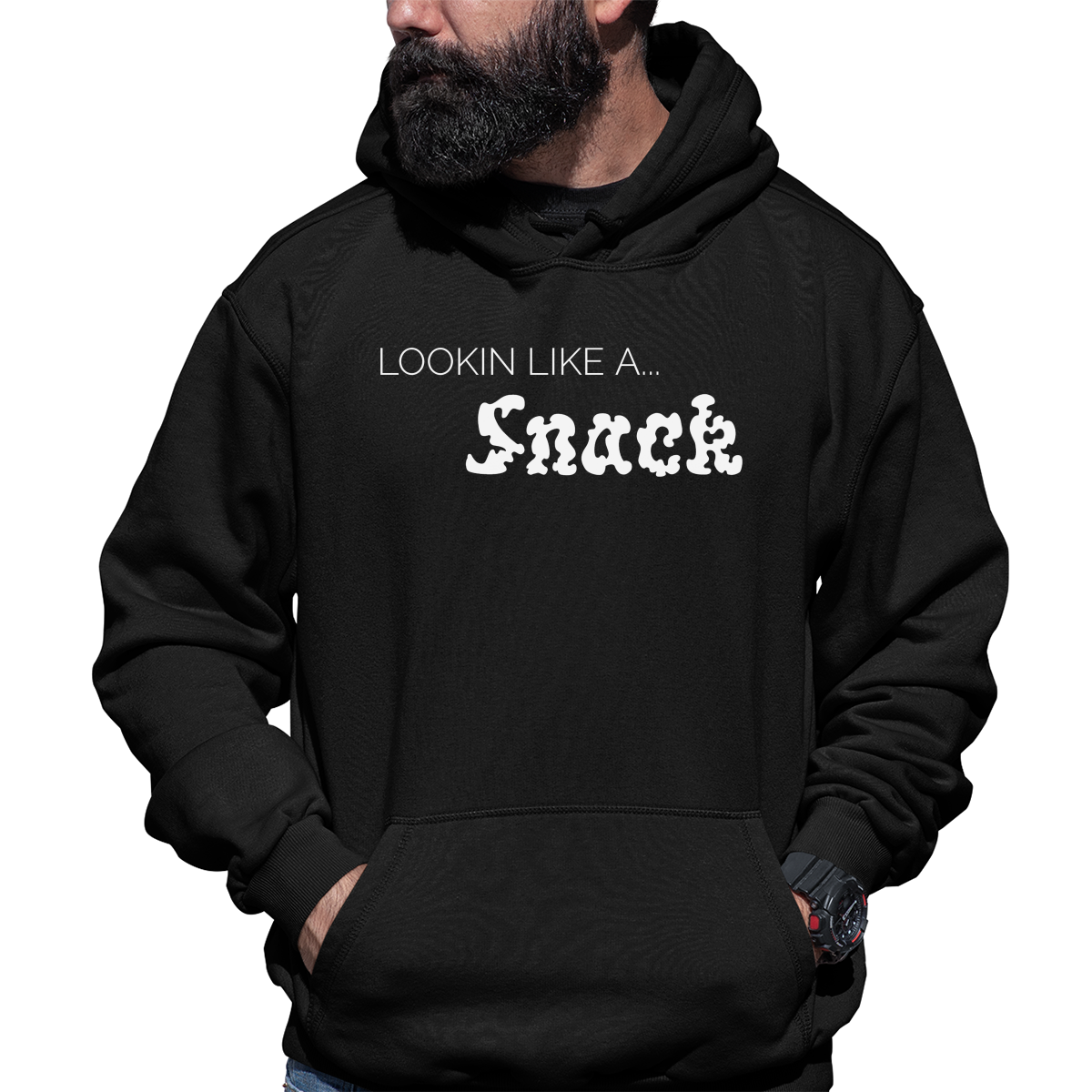 Looking Like A Snack Unisex Hoodie | Black