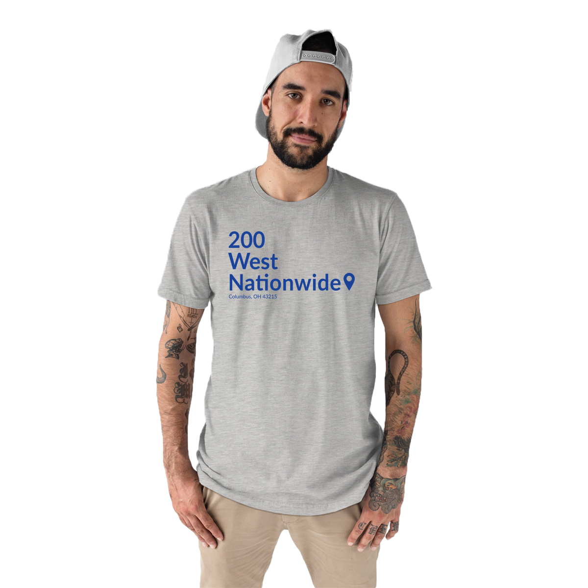 Columbus Hockey Stadium Men's T-shirt | Gray
