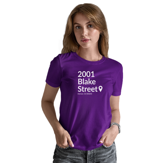 Colorado Baseball Stadium Women's T-shirt | Purple