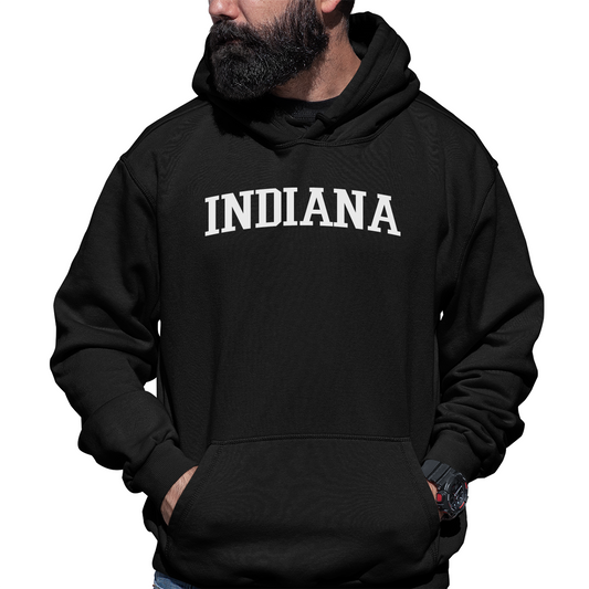 Indiana Unisex Hoodie | Black