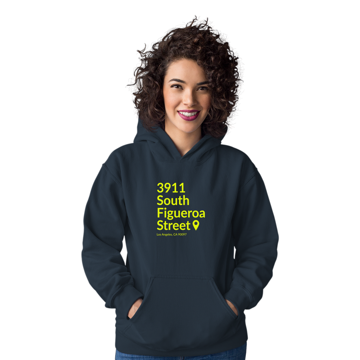 Los Angeles Football Stadium Unisex Hoodie | Navy