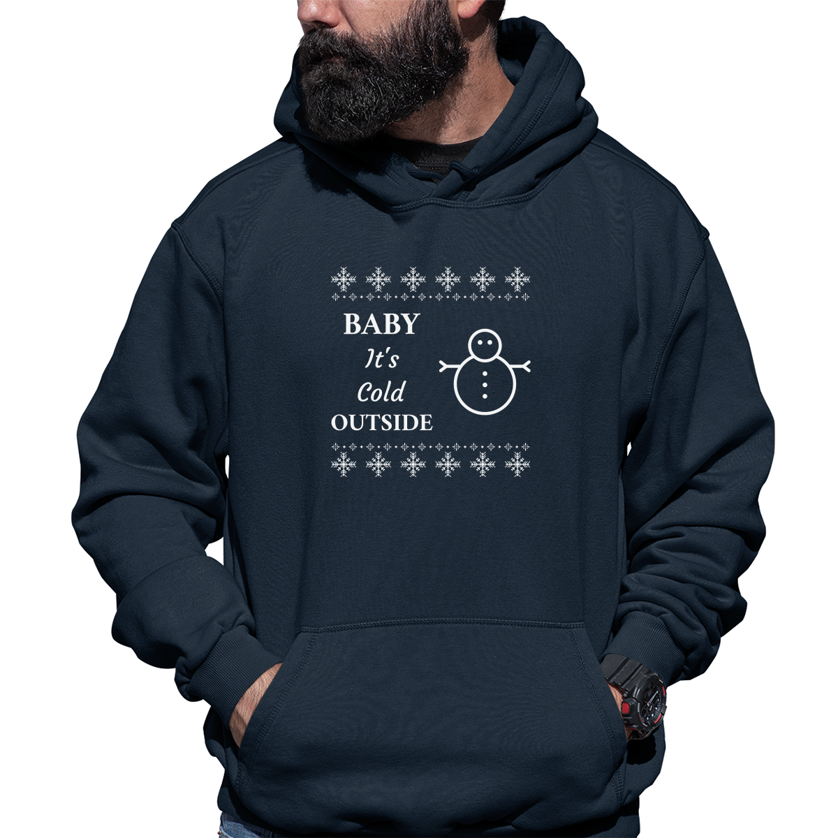 Baby It's Cold Outside Unisex Hoodie | Navy