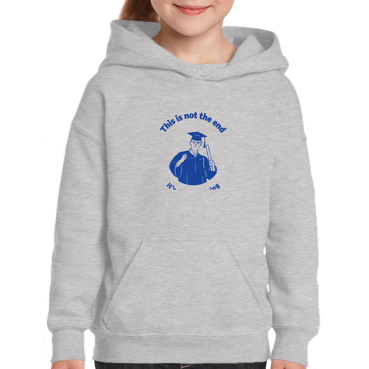 This Is Not The End It's The Beginning Kids Hoodie | Gray