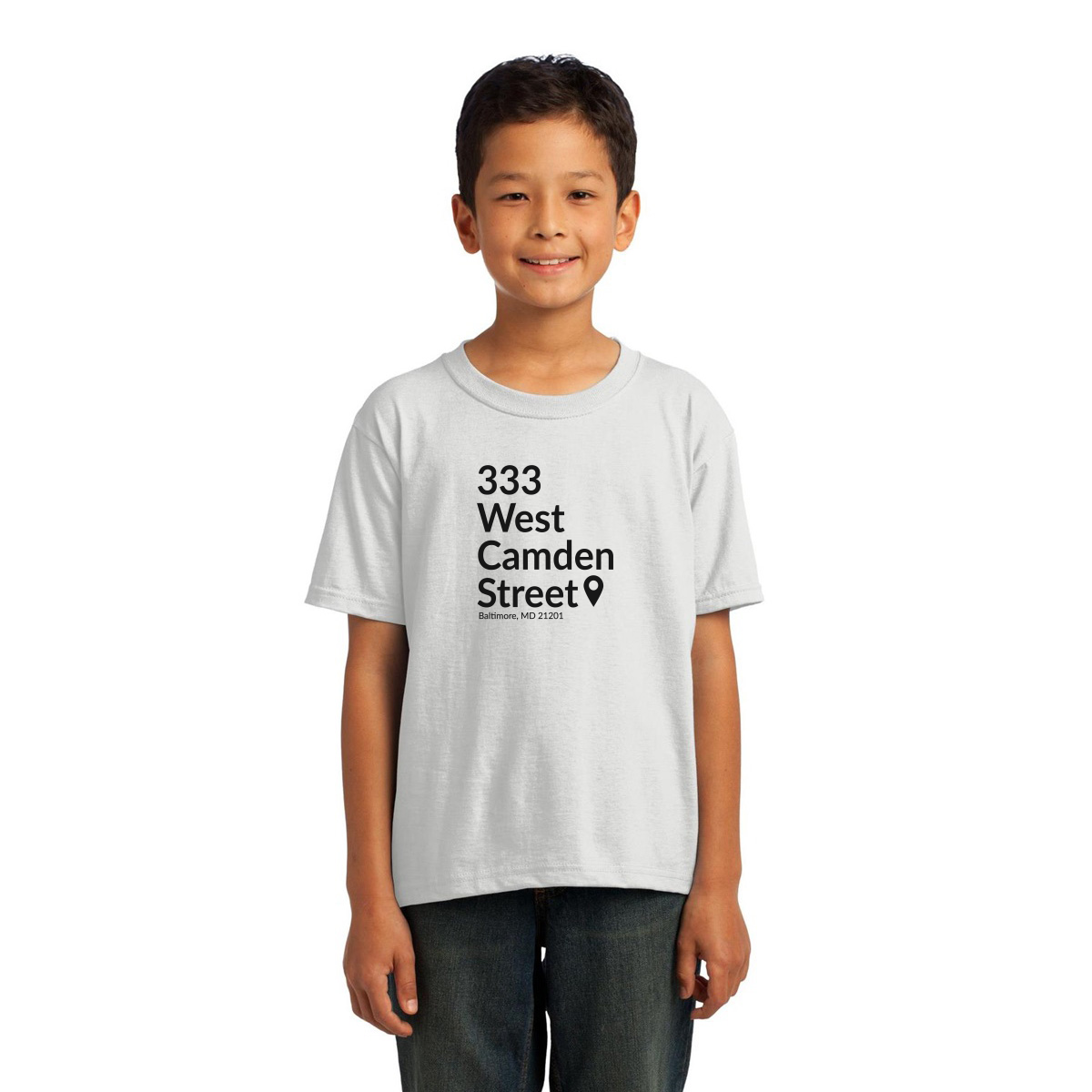 Baltimore Baseball Stadium Toddler T-shirt | White