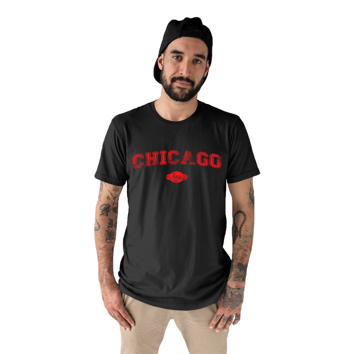 Chicago Represent Men's T-shirt | Black