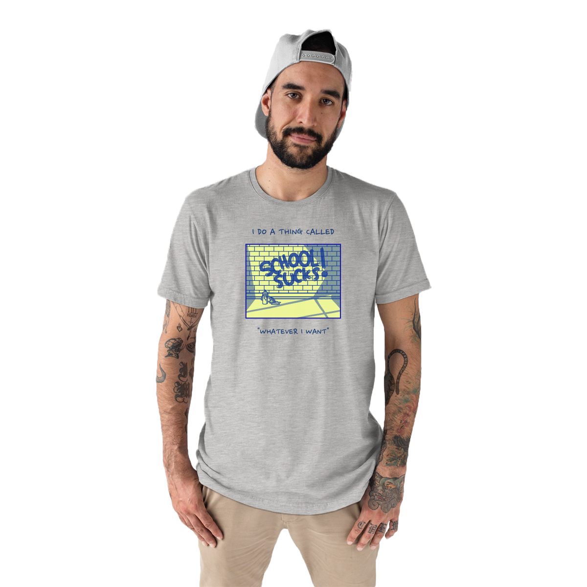 I Do A Thing Called "Whatever I Want" Men's T-shirt | Gray