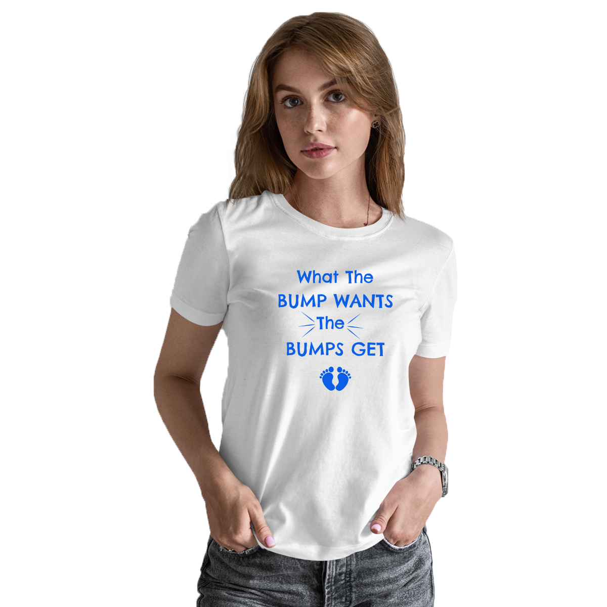 What The Bump Wants Women's T-shirt | White
