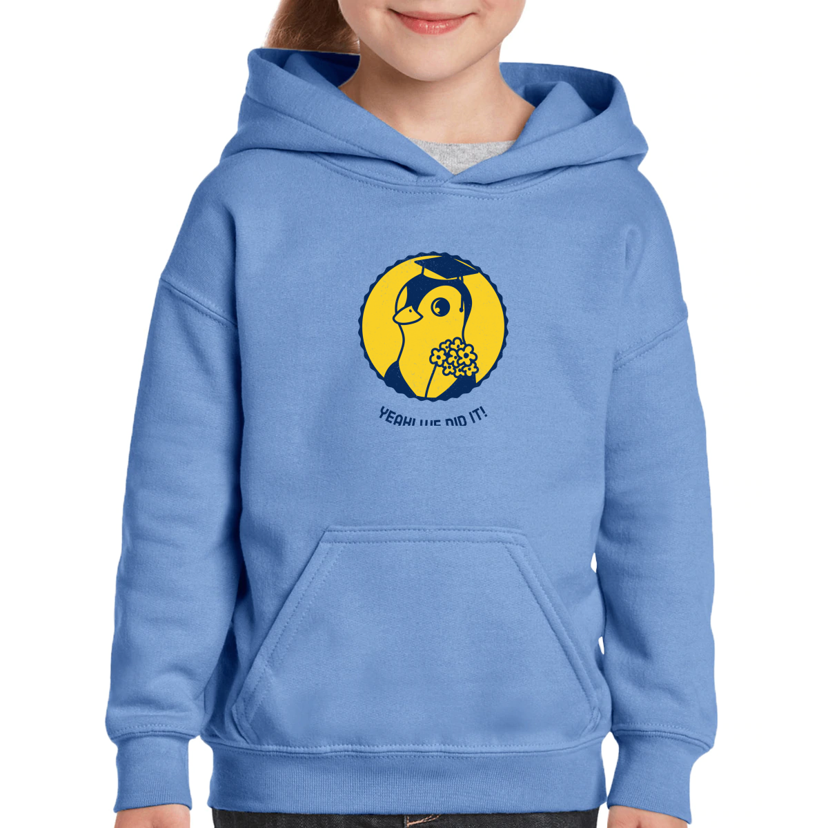 Yeah! We Did It! Kids Hoodie | Blue