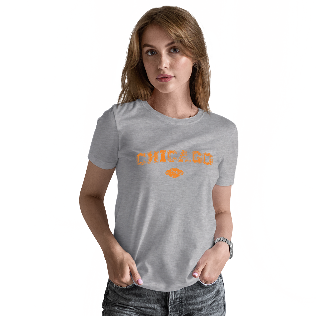 Chicago 1837 Represent Women's T-shirt | Gray