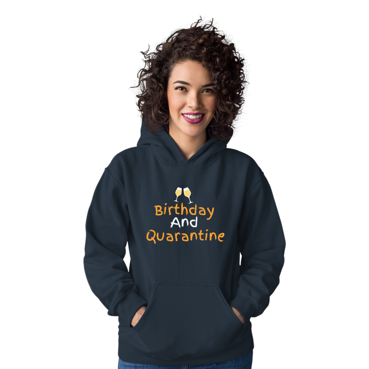 Birthday and Quarantine Unisex Hoodie | Navy