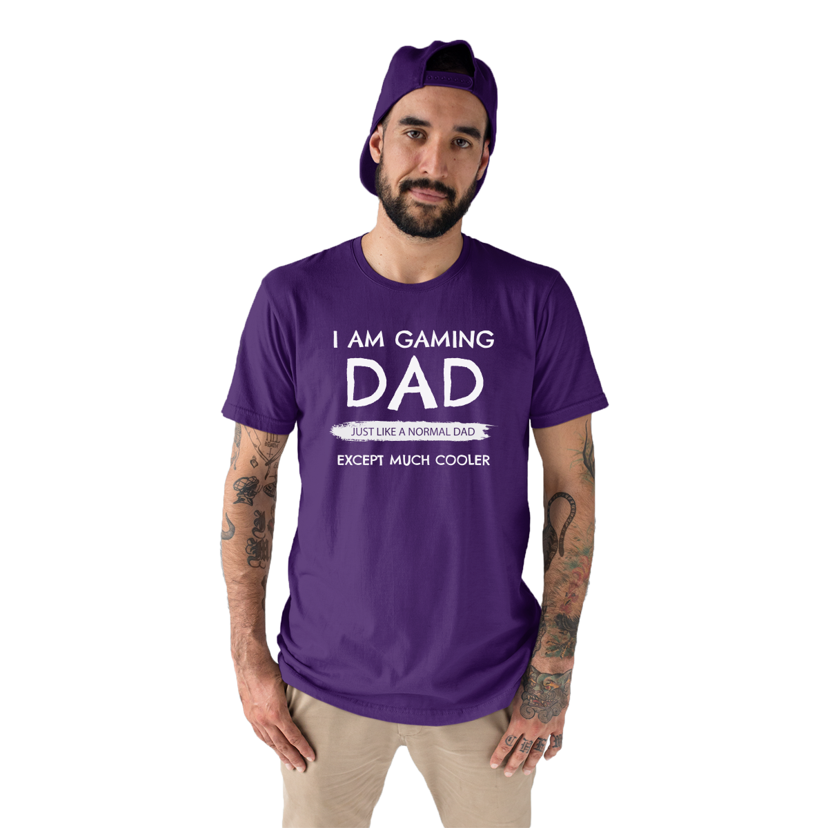 I'm a Gaming Dad Men's T-shirt | Purple