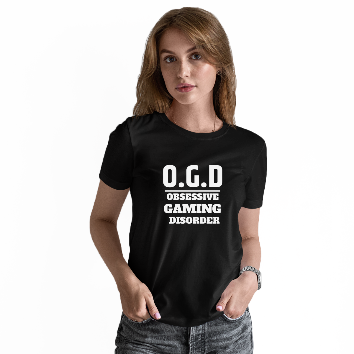 O.G.D Obsessive Gaming Disorder Women's T-shirt | Black