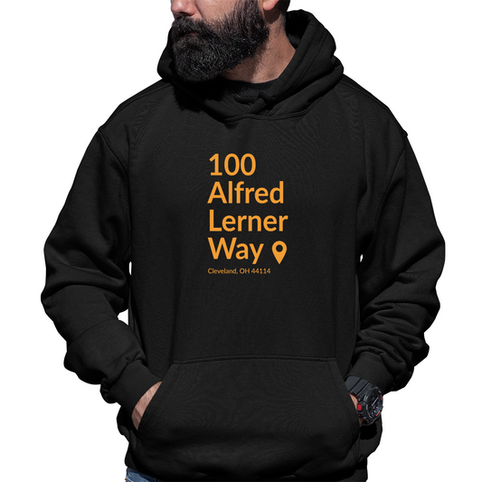 Cleveland Football Stadium Unisex Hoodie | Black