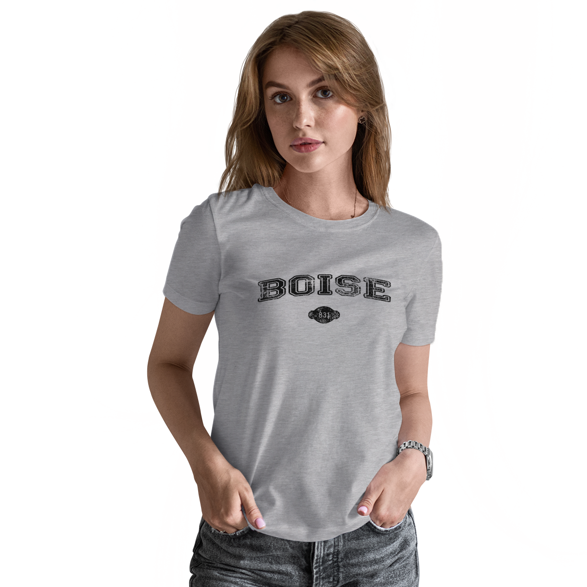 Boise 1863 Represent Women's T-shirt | Gray