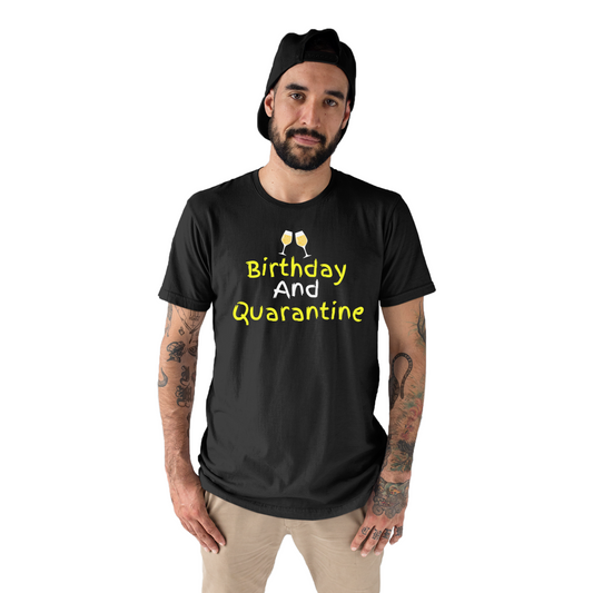 Birthday and Quarantine Men's T-shirt | Black