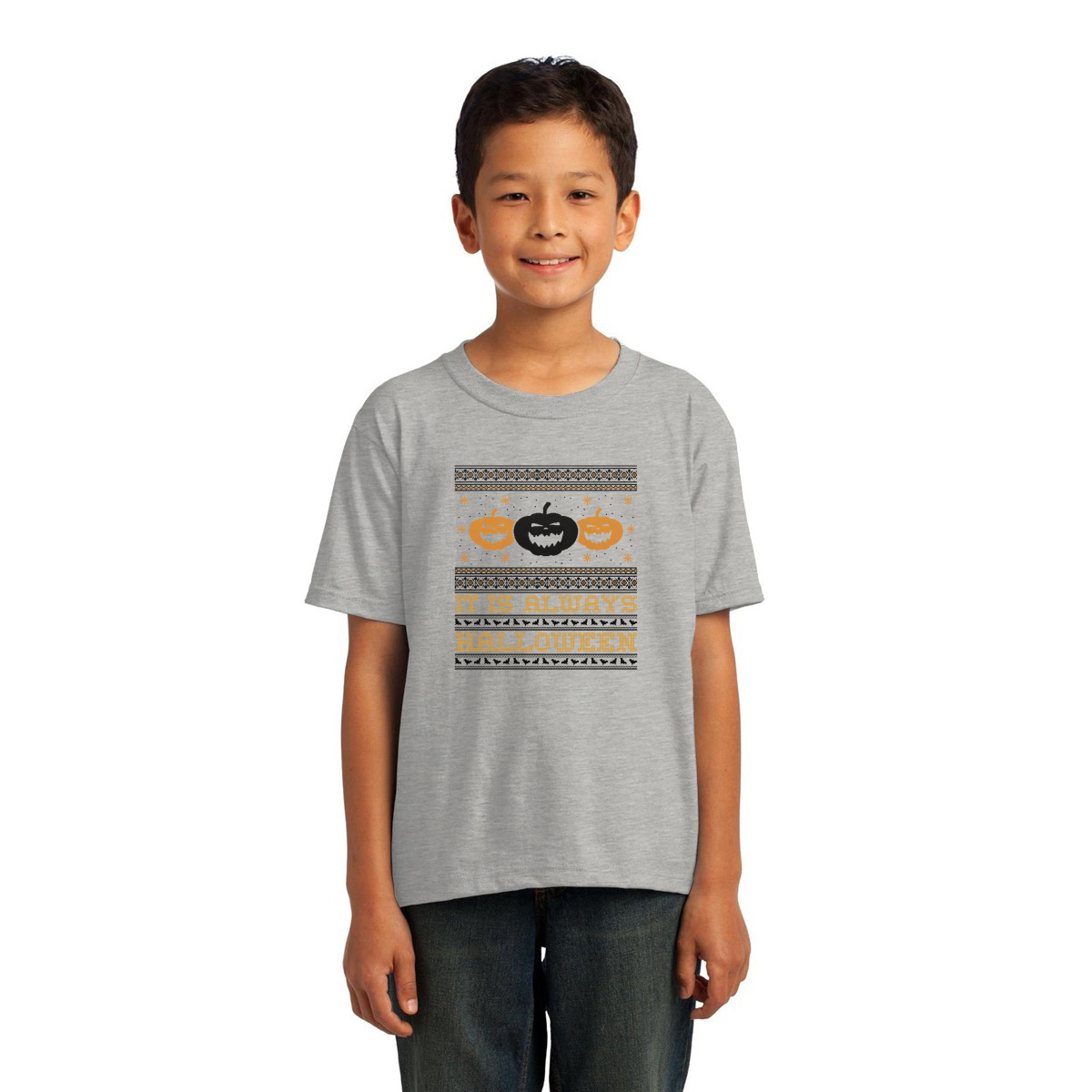 It's Always Halloween Kids T-shirt | Gray