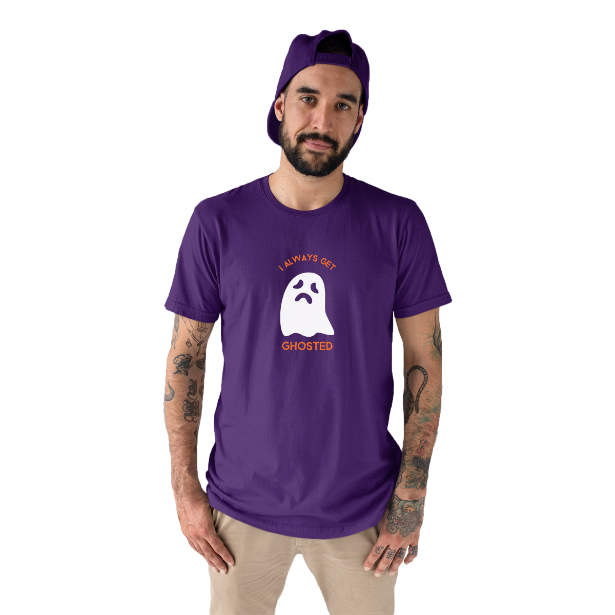I Always Get Ghosted Men's T-shirt | Purple