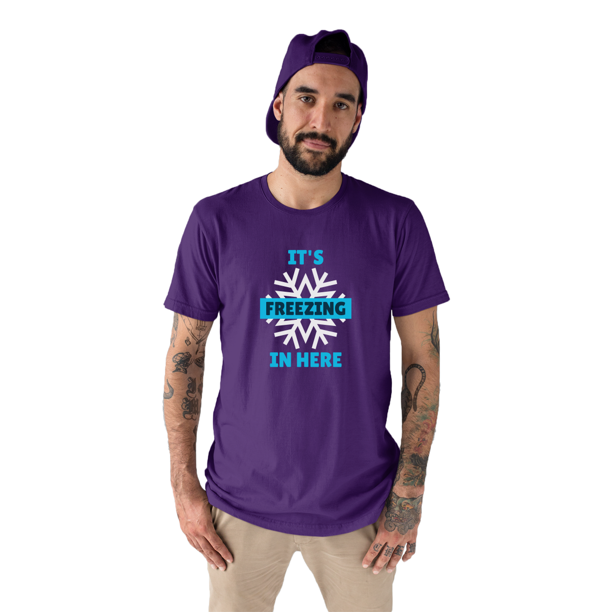 It's Freezing In Here! Men's T-shirt | Purple