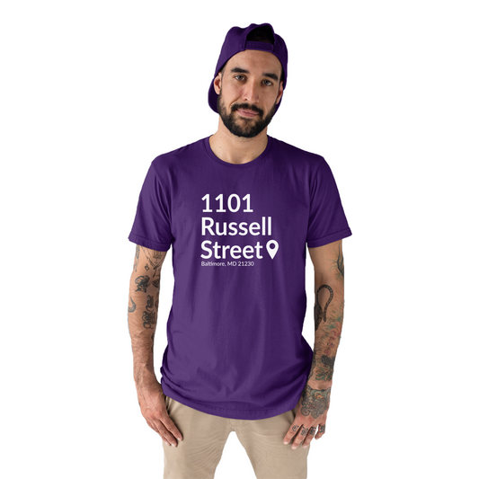 Baltimore Football Stadium Men's T-shirt | Purple