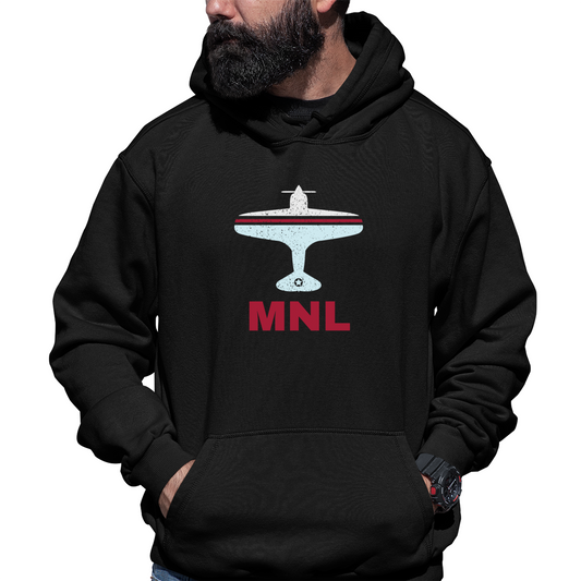 Fly Manila MNL Airport Unisex Hoodie | Black