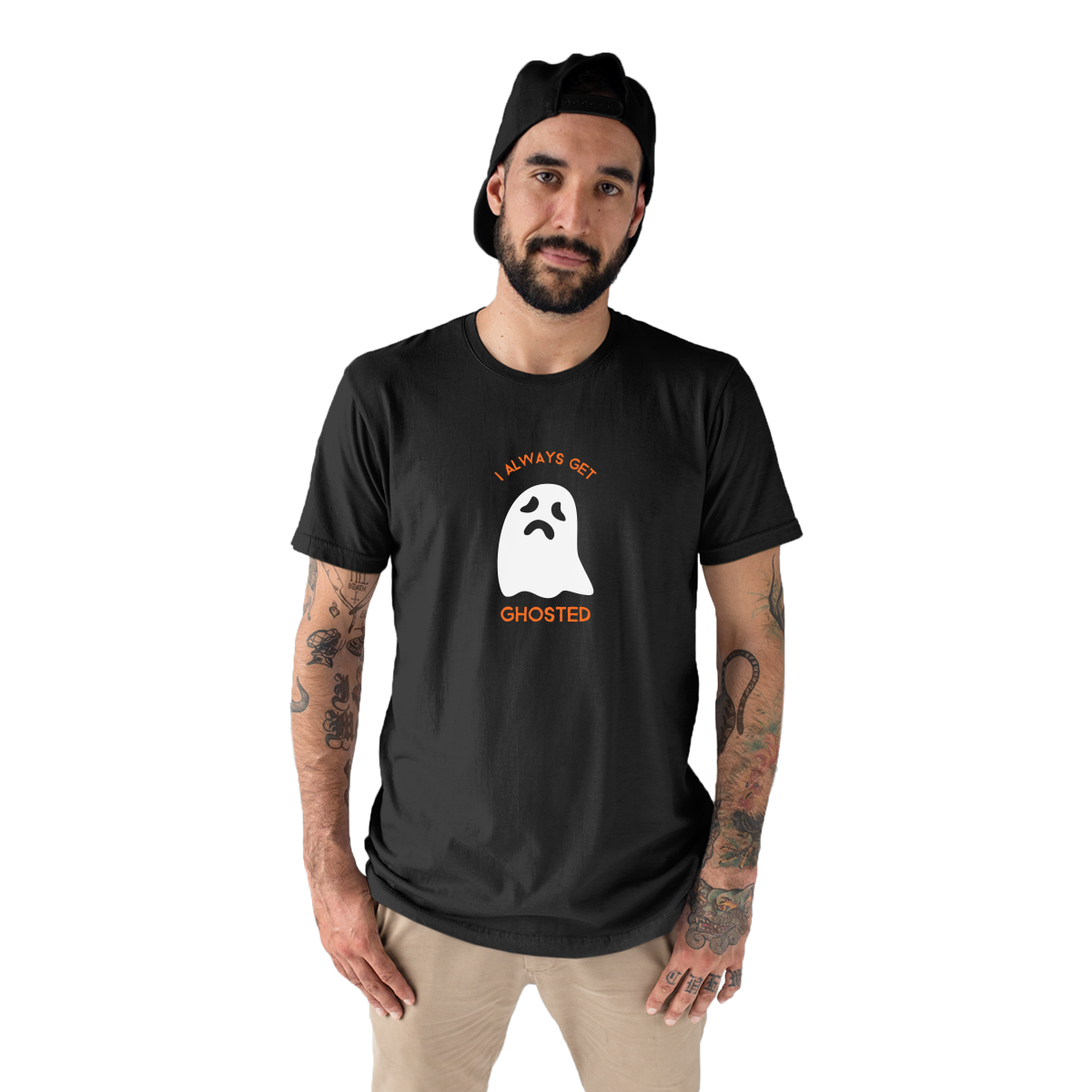 I Always Get Ghosted Men's T-shirt | Black